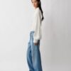 02 Jeans dritti a vita bassa