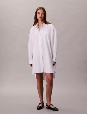 Abito camicia in cotone dalla vestibilità comoda