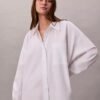 Abito camicia in cotone dalla vestibilità comoda Abito camicia in cotone dalla vestibilità comoda