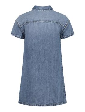 Abito camicia in denim da bambina