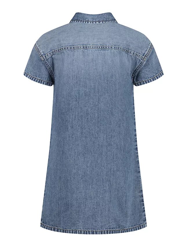Abito camicia in denim da bambina Abito camicia in denim da bambina