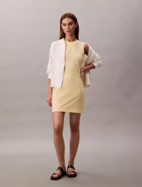 Abito canotta mini con logo grafico