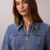 Abito chemisier in denim con cintura
