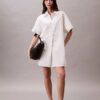 Abito chemisier mini in twill di cotone Abito chemisier mini in twill di cotone