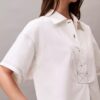 Abito chemisier mini in twill di cotone Abito chemisier mini in twill di cotone