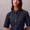 Abito in denim a maniche corte Abito in denim a maniche corte