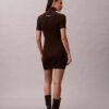 Abito maglione a coste in misto lana merino e lurex