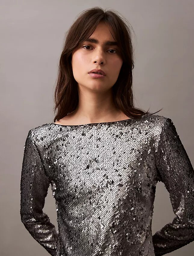 Abito midi con paillettes Abito midi con paillettes