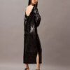 Abito midi con paillettes