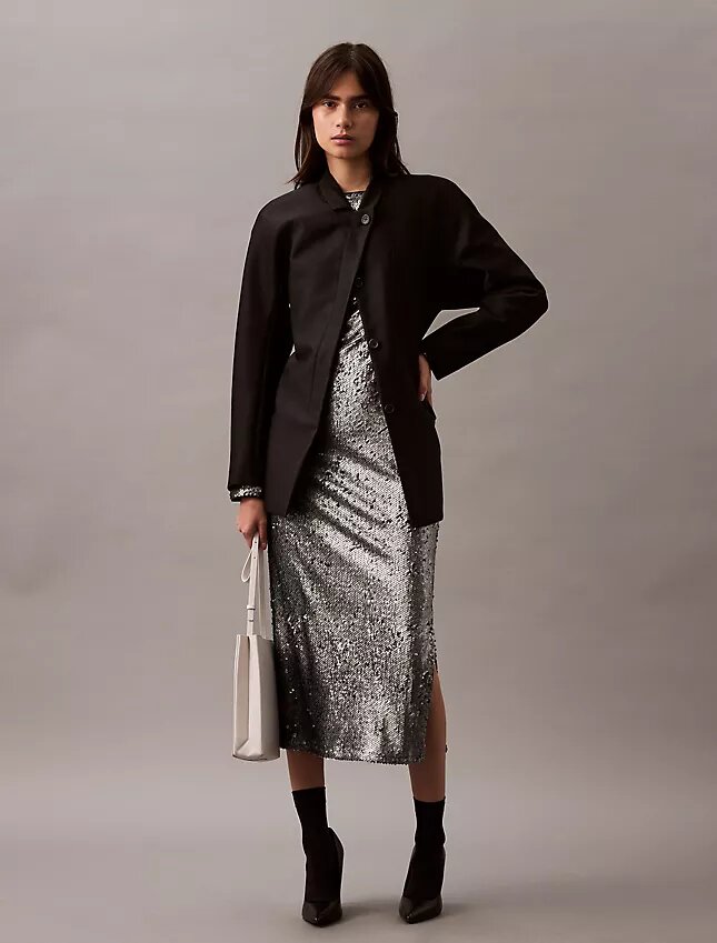 Abito midi con paillettes Abito midi con paillettes