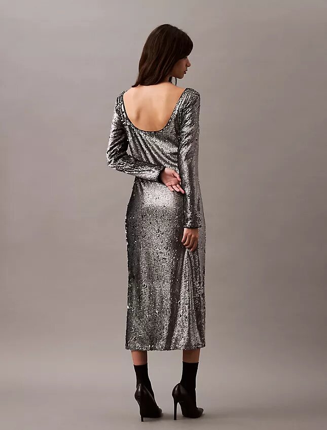 Abito midi con paillettes Abito midi con paillettes