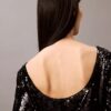 Abito midi con paillettes