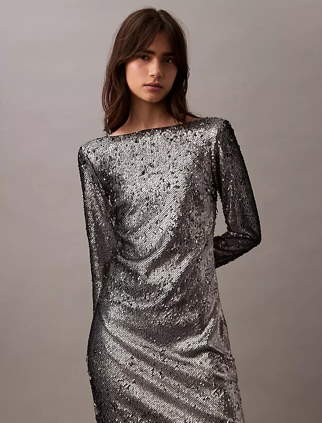 Abito midi con paillettes Abito midi con paillettes