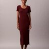 Abito midi in cotone raffinato Abito midi in cotone raffinato