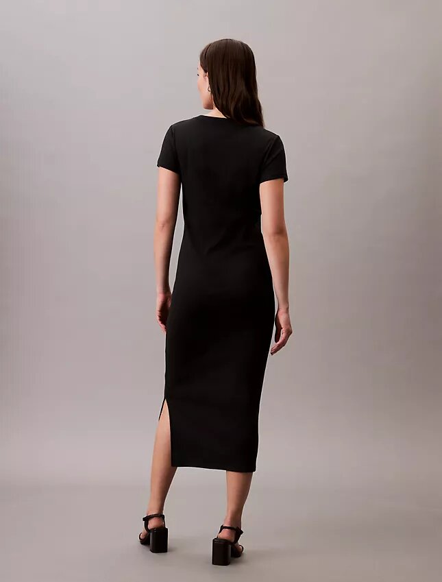 Abito midi in cotone raffinato Abito midi in cotone raffinato