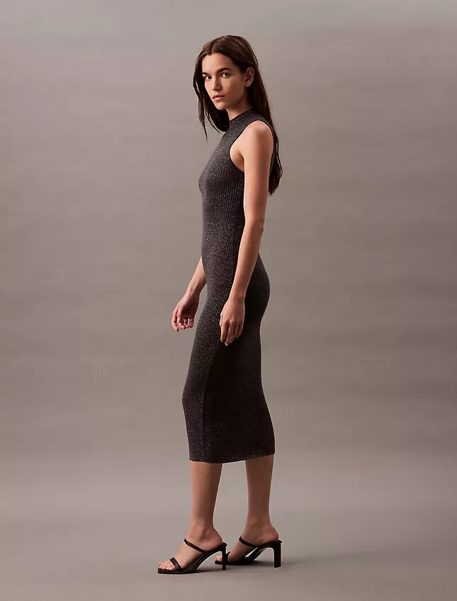 Abito midi in lurex Abito midi in lurex