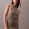 Abito midi in lurex