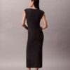 Abito midi in maglia senza maniche
