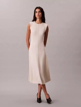 Abito midi in morbida maglia