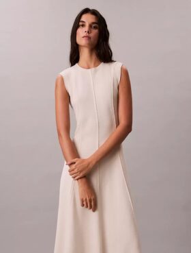 Abito midi in morbida maglia