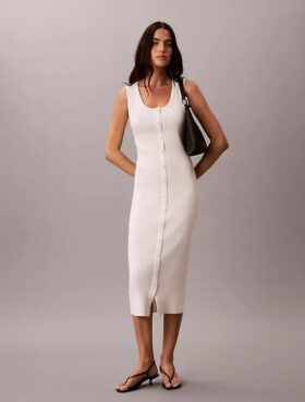 Abito midi in morbido cotone