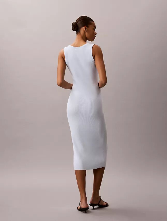 Abito midi in morbido cotone Abito midi in morbido cotone