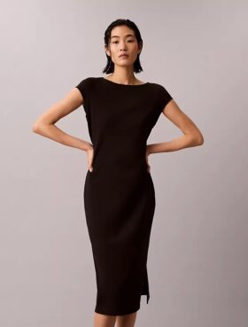 Abito midi in ponte