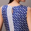 Abito midi in twill di viscosa stampato Abito midi in twill di viscosa stampato