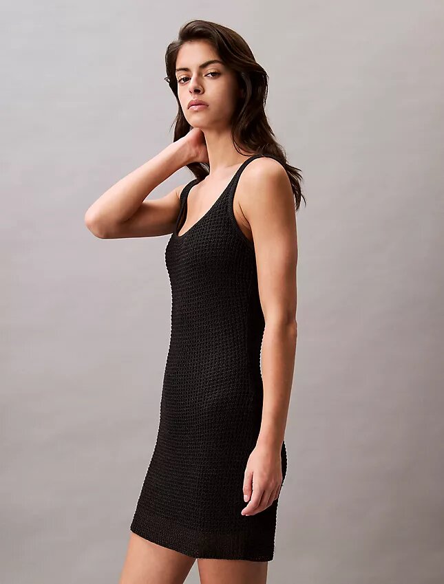 Abito mini con lavorazione a maglia Abito mini con lavorazione a maglia