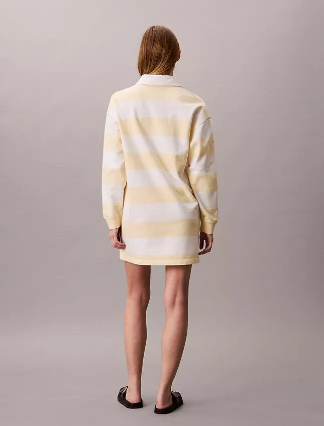 Abito mini polo a righe Varsity Abito mini polo a righe Varsity