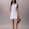 Abito senza maniche in French Terry con zip a 1/4