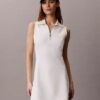 Abito senza maniche in French Terry con zip a 1/4 Abito senza maniche in French Terry con zip a 1/4