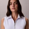 Abito senza maniche in French Terry con zip a 1/4