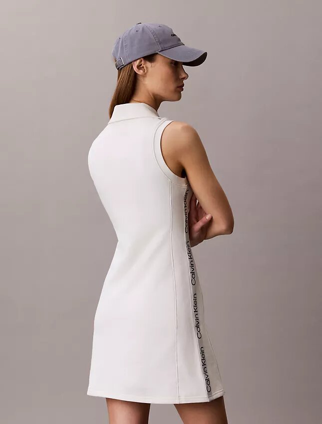 Abito senza maniche in French Terry con zip a 1/4 Abito senza maniche in French Terry con zip a 1/4