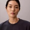 Abito T-shirt in interlock a costine con logo Abito T-shirt in interlock a costine con logo