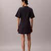 Abito T-shirt in interlock a costine con logo Abito T-shirt in interlock a costine con logo