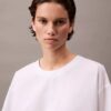 Abito T-shirt mini in cotone dal taglio morbido