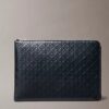 Astuccio con cerniera e logo Emblem su tutta la superficie Astuccio con cerniera e logo Emblem su tutta la superficie