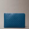 Astuccio con cerniera e logo Emblem su tutta la superficie