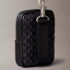 Astuccio con cerniera e logo Emblem su tutta la superficie Astuccio con cerniera e logo Emblem su tutta la superficie