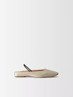 Ballerine in raso di seta Lana