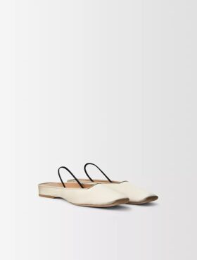 Ballerine in raso di seta Lana