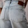 Bermuda in Denim con logo Bermuda in Denim con logo
