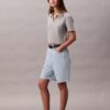 Bermuda in Denim misto lino dal taglio morbido Bermuda in Denim misto lino dal taglio morbido