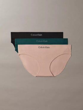Bikini a 3 pezzi in microfibra senza cuciture a costine