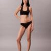 Bikini a 3 pezzi in microfibra senza cuciture a costine Bikini a 3 pezzi in microfibra senza cuciture a costine