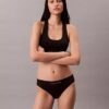 Bikini a 3 pezzi in microfibra senza cuciture a costine Bikini a 3 pezzi in microfibra senza cuciture a costine