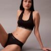Bikini a 3 pezzi in microfibra senza cuciture a costine Bikini a 3 pezzi in microfibra senza cuciture a costine