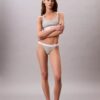 Bikini a perizoma in cotone elasticizzato a costine Bikini a perizoma in cotone elasticizzato a costine