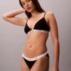 Bikini a perizoma in cotone elasticizzato a costine, confezione da 3 Bikini a perizoma in cotone elasticizzato a costine, confezione da 3